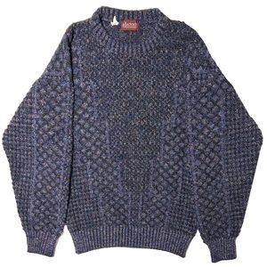 Vintage Italian Bachrach wool sweater w/ subtle, mesmerizing & colorful patterns